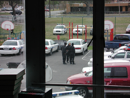police in school