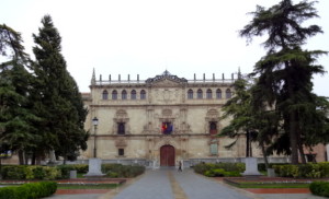 The main building of the Universidad de Alcalá, one of the oldest universities in Spain, founded in 1499. 