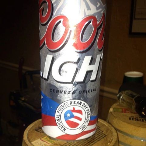 puerto rican flag on coors light can