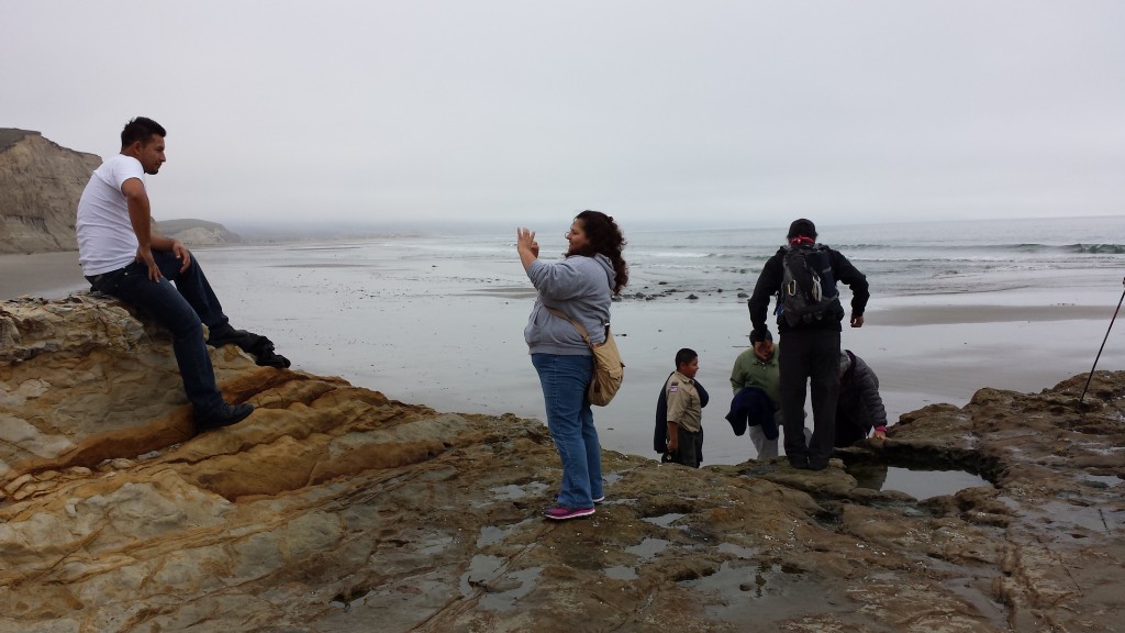 Familias Exploring Point Reyes. Some for the first time. Photo: Jose Gonzalez.